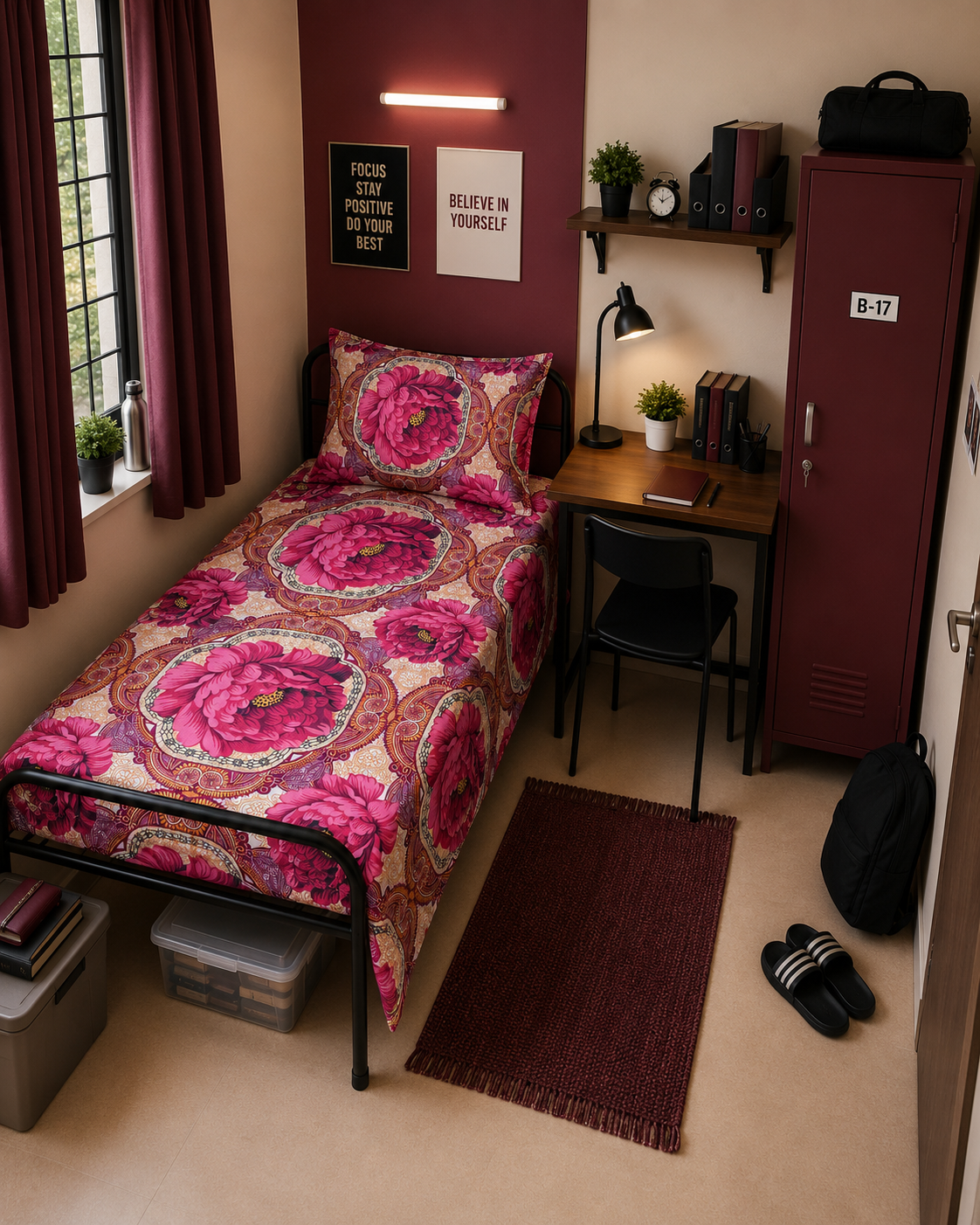 Single bedsheet with 2 pillow cover