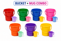 Bucket with mug combo set