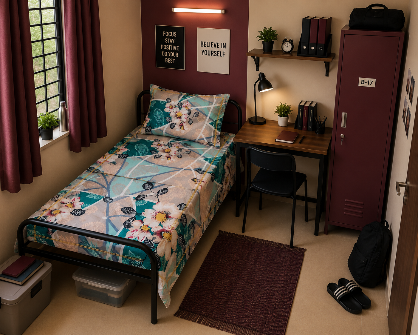 Single bedsheet with 2 pillow cover
